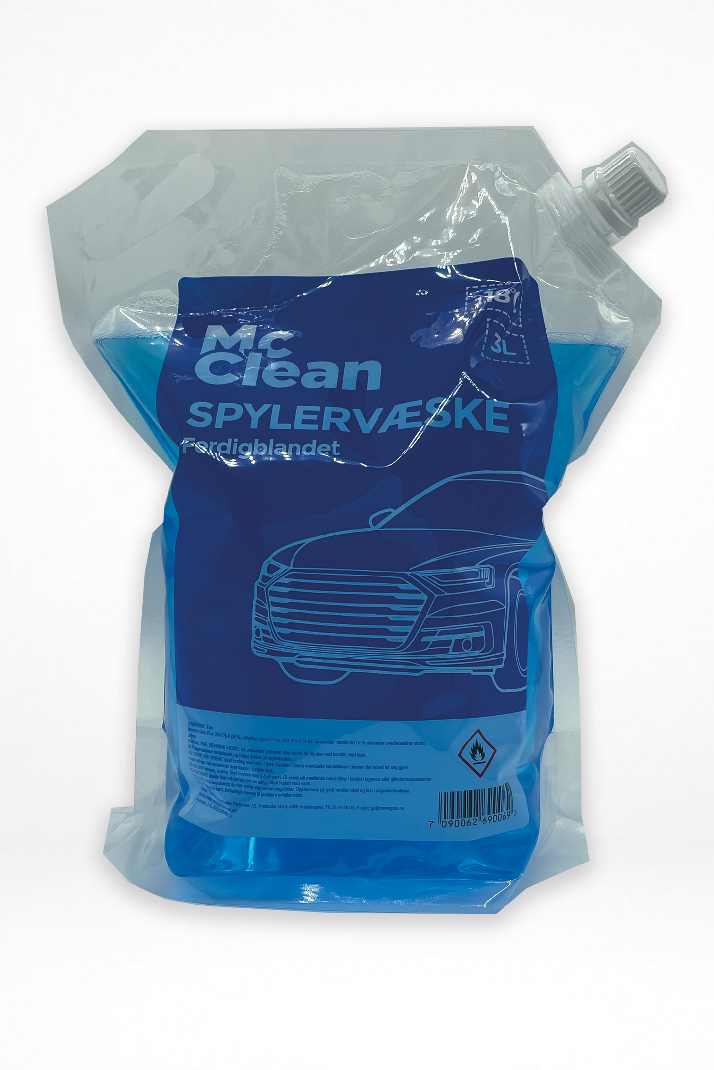 McClean Spylervæske 3 liter